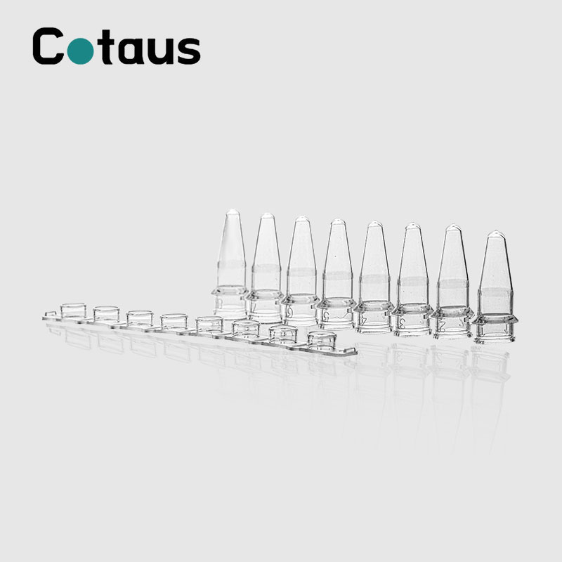 0.2ml Transparante PCR 8-Strip Tubes